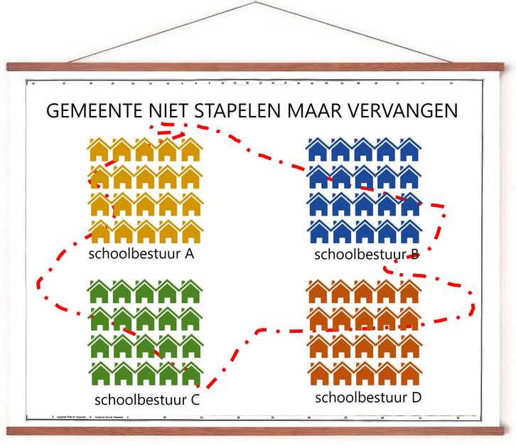 Landkaart gemeente NSMV